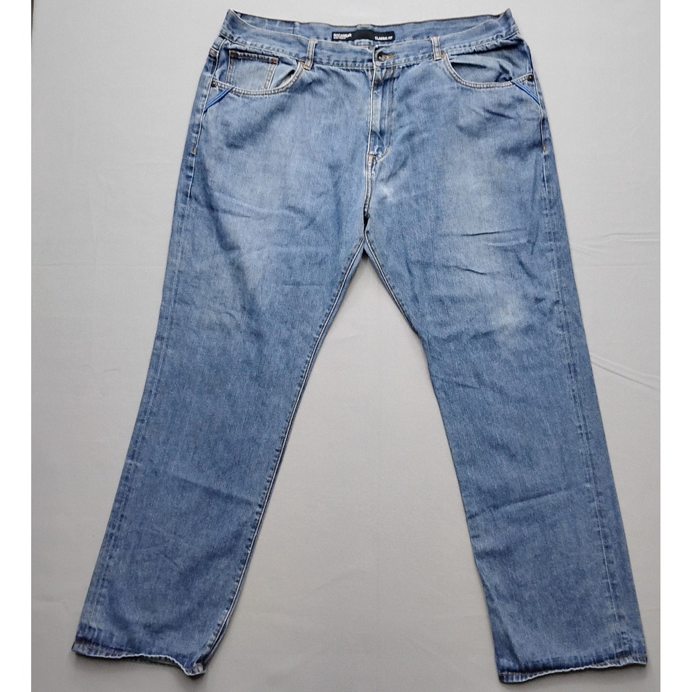 Rocawear Classic Fit Mens Denim Jeans Blue Medium Wash42x33 Y2K Baggy